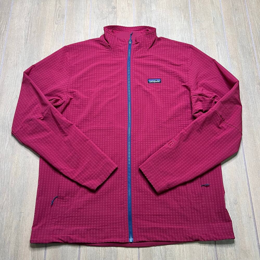 Patagonia R1 Techface Wax Red Fleece Jacket Mens XL 83580 Full Zip Outdoors